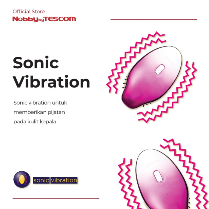 Tescom Sisir Ion Ionic Magical Brush - NTIB10 Black